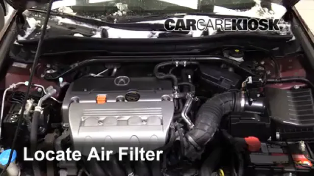 2012 Acura TSX 2.4L 4 Cyl. Wagon Filtre à air (moteur) Changement